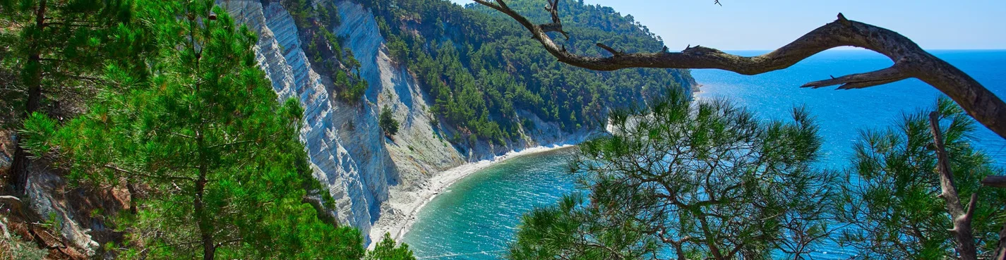 Путешествие на лучший пляж Чёрного моря в Пицунде
