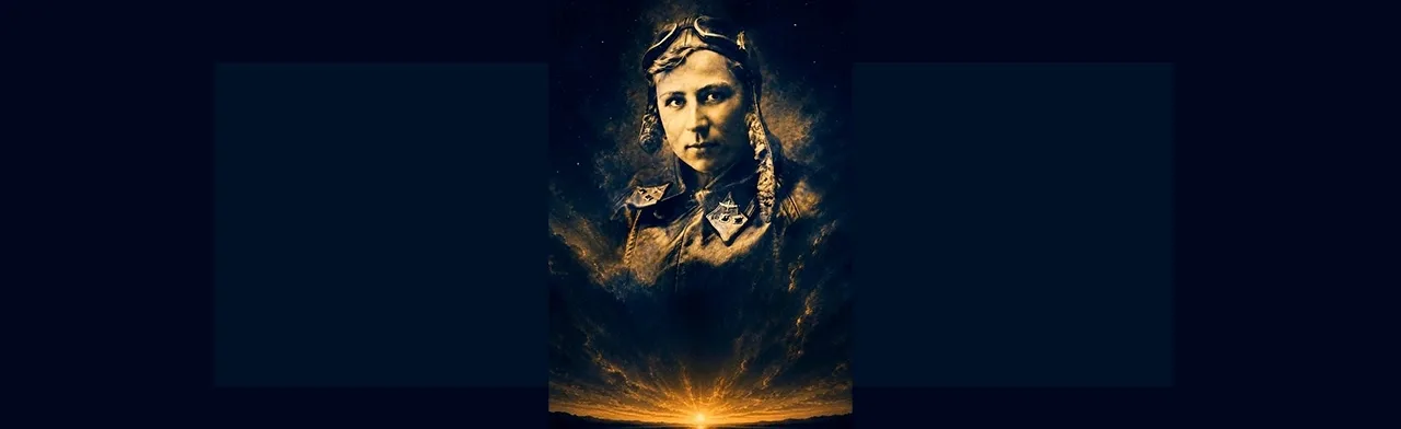 Погибшие в небе за родину. Театрализованное представление, посвященное подвигу советской летчицы К. Зеленко