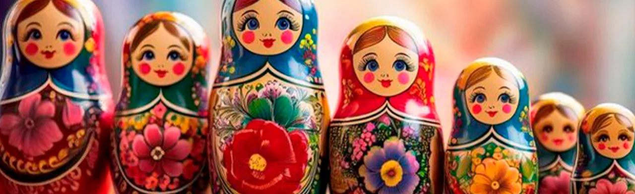 В гостях русская матрёшка. Русский фольклор
