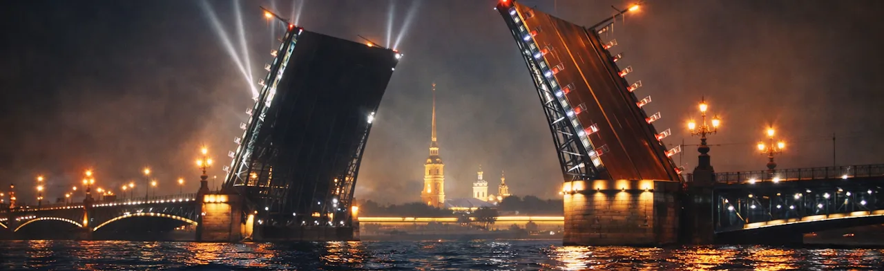 Под разведенными мостами