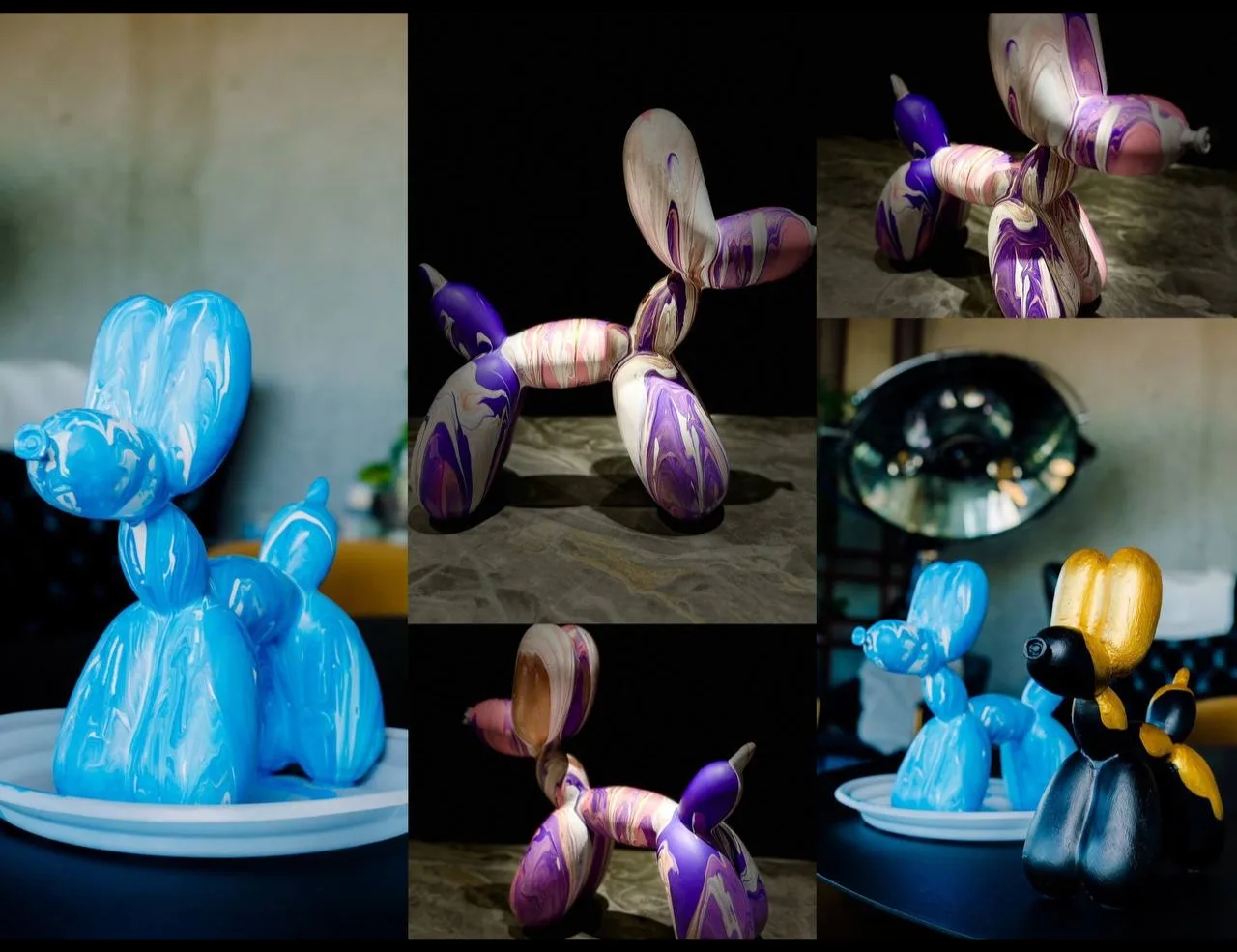 Роспись собачки Ballon Dog в ресторане " Bistro" от Артвайбс
