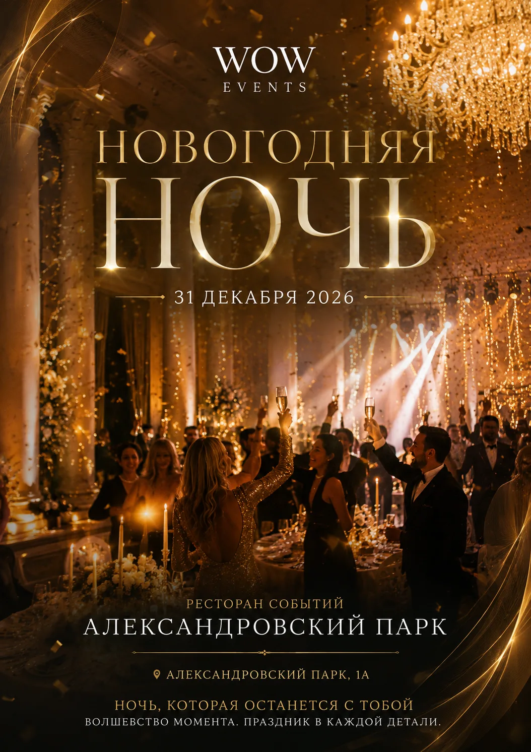 Новогодняя ночь в ресторане событий Александровский Парк